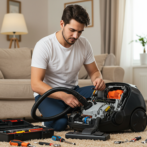 صيانة مكنسة كهربائية